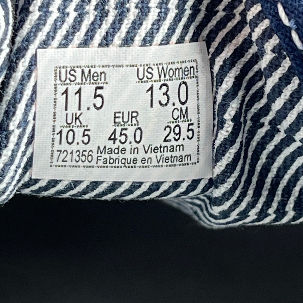 Vans Authentic Blue Shoes - M 11.5 - W 13 - Picture 9 of 9